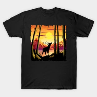 Watch the deer's silhouette T-Shirt